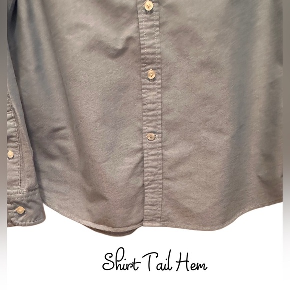 American Eagle Outfitters Men’s Long Sleeved Cotton Shirt Blue Size L - Picture 3 of 6